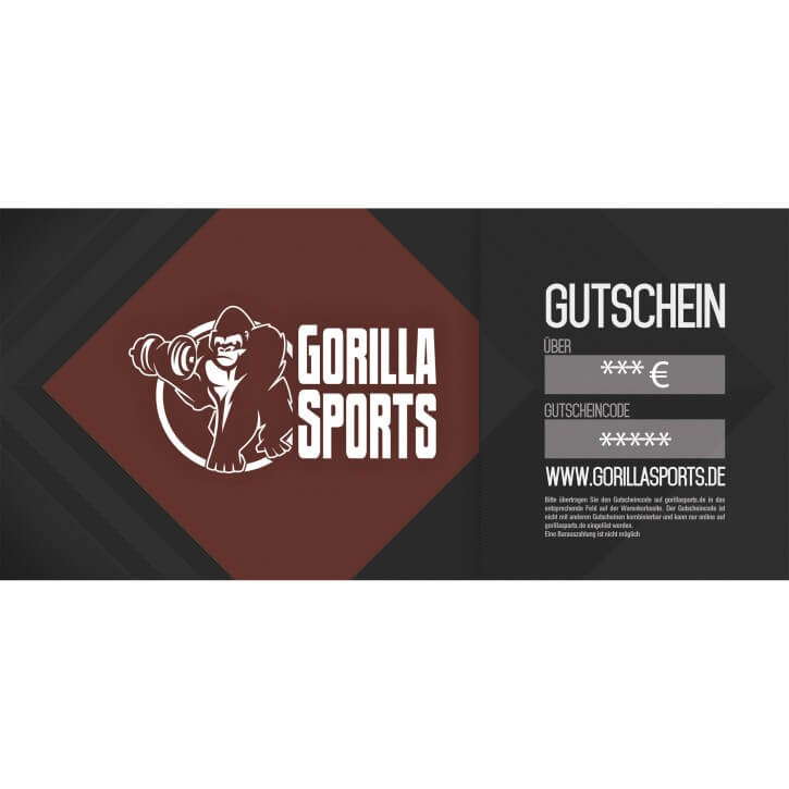 Gorilla Sports Geschenkgutschein 25€-500€